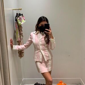 Moschino Pink and White Women's Suit